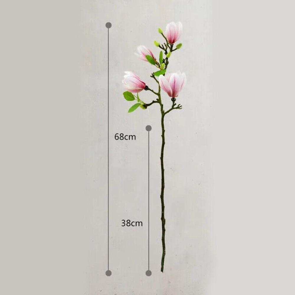 Decoration Film Feel Faux Flower Branch Decorative Flowers Magnolia Bouquet Artificial Flowers