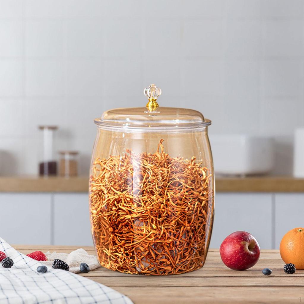 Jar with Airtight Lid for Home Pantry Candy Rice Storage