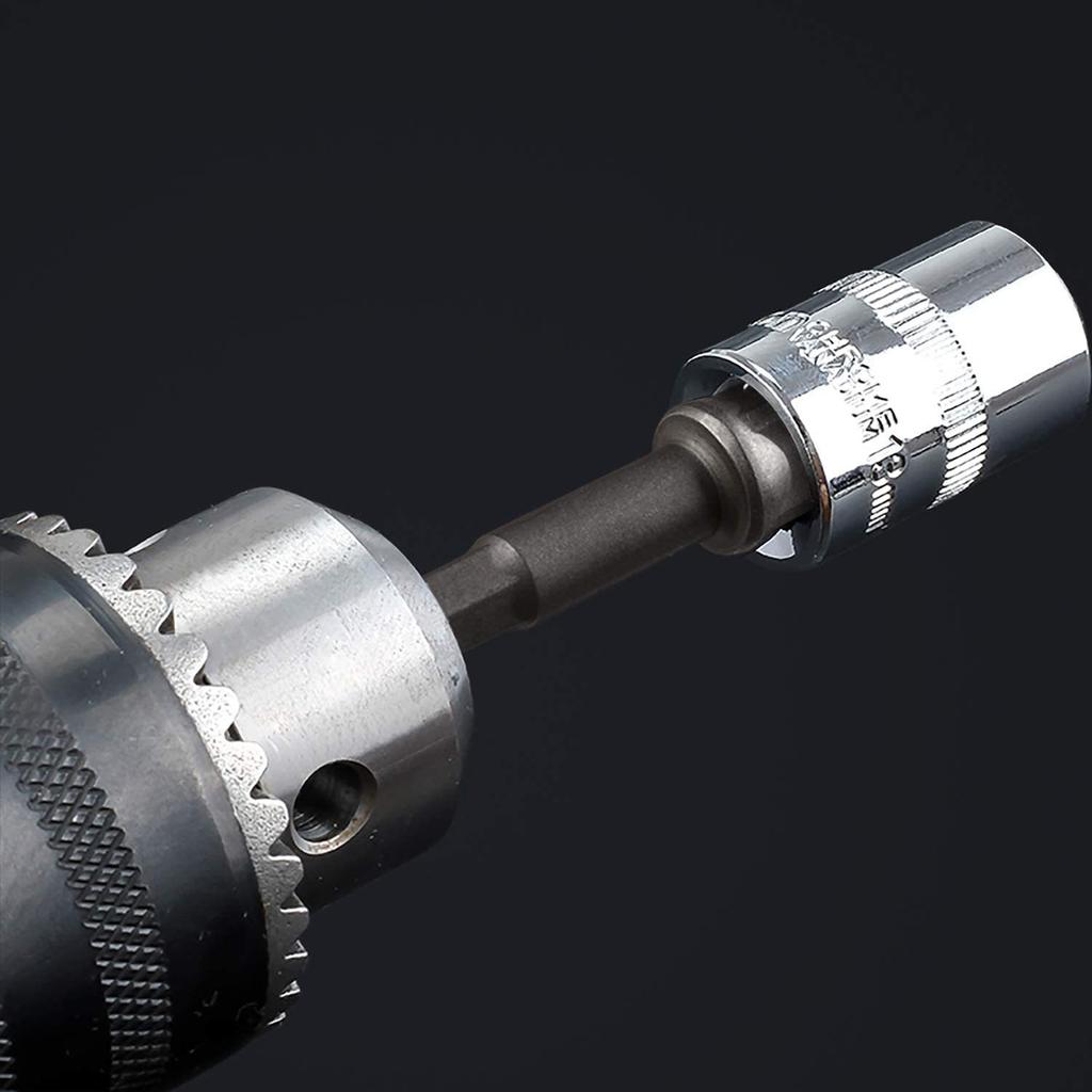 1/4 Hex Shank Socket Adapter Set for Electric Screwdriver Conver To Impact Driver 1/2 3/8 1/2 Square Head Converter Power Tool