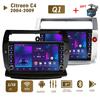 Для Citroen C4 C-Triomphe C-Quatre 2004-2009 с кнопкой, автомобильным радио, мультимедиа, 2Din, стерео аудио, Android-видео, 1 + 16 ГБ