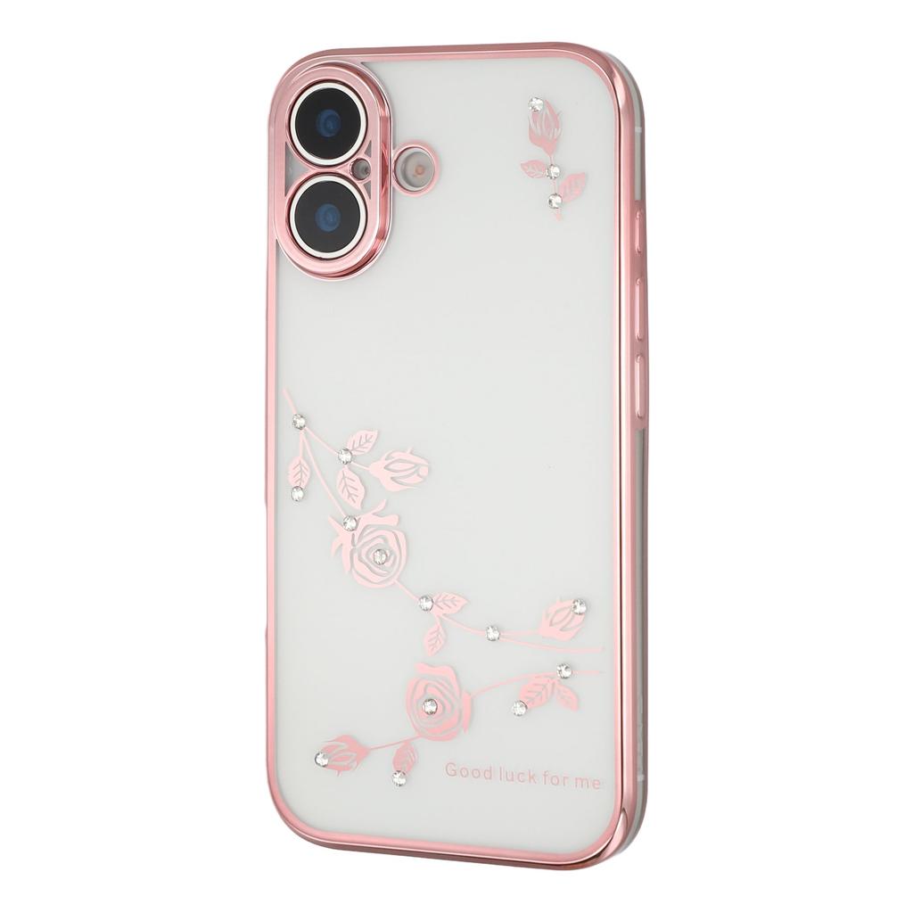 KADEM For iPhone 17 Case Flower Rhinestone Decor TPU Phone Cover