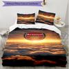 3pcs Duvet Cover Set (1*Duvet Cover + 2*Pillowcase, Without Core), football team Print Soft All‑Season Bedding Set, Home Bedroom Decor Gift