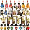 MOC Фигурки Китайских Солдат Строительные Блоки Замок Династии Шанчжоу Династии Цинь Воин Рыцари Армейские Аксессуары Кирпичики Игрушки