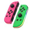 Controllers For Nintendo Switch, Replacement For Switch Controller With Rgb Led, Adjustable Turbo & Vibration, Pink/green