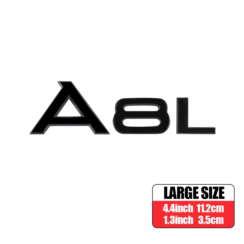 3D ABS A4L A6L A8L Q3 Q5 Q7 Letters Emblem Car Body Rear Trunk Logo Sticker For f2 Q L Series A1 A3 A4 B8 A5 A6 A7 Accessories