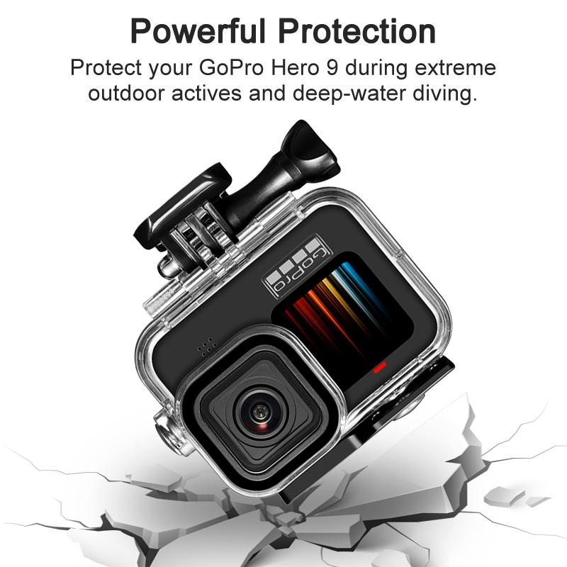 Waterproof 60M Housing Case For GoPro Hero 12 11 10 9 Black Protective Underwater Dive Cover For Go Pro 9 10 GoPro9 Accessories