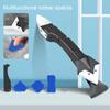 1 Set Caulk Remover Tool Set Ergonomic Design Metal Squeegee Multifunctional 5-in-1 Glue Scraper for Home