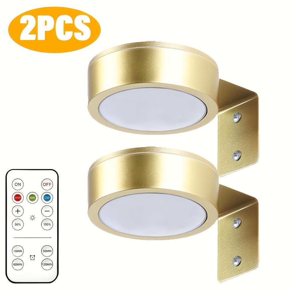 1/2 шт. Настенный светильник для картин, Светодиодный светильник для картин с дистанционным управлением, Регулируемая трехцветная температура и Таймер для подсветки картин