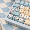 125 Key Line Puppy Keycap Set PBT Cute Type MOA Keycap Compatible MX Switch Wooting Mechanical Keyboard