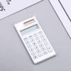 Solar Portable Calculator Simple INS Style White 12 Basic Standard Calculator for Student School Bus