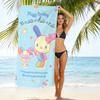 New Cute Rabbit Printed Microfiber Beach Towel Quick Dry Soft Bath Towel For Kids