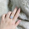 S925 Sterling Silver Radiant Cut Princess Square Ring for Women - Hot Selling European & American Style Wedding Diamond Ring