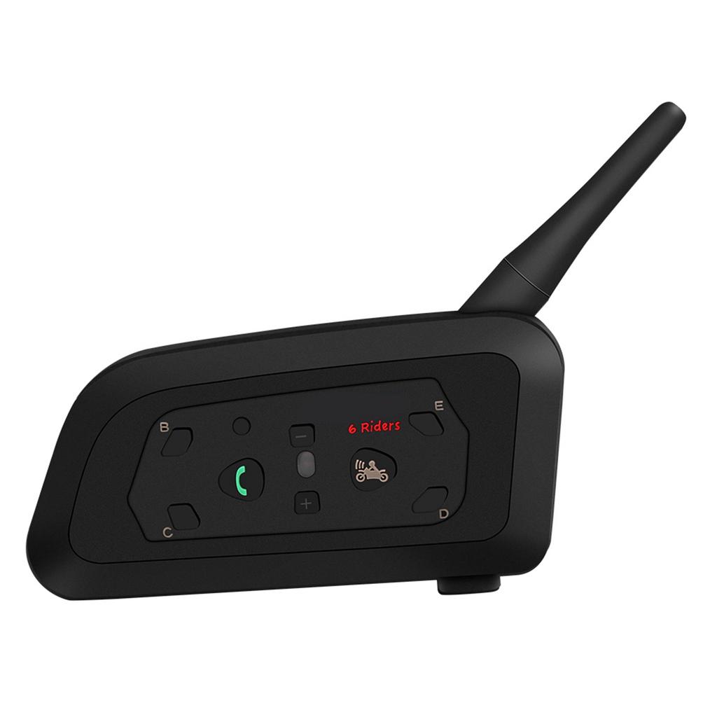 V6 Pro 1200M Motorcycle Helmet Bluetooth Intercom Headset for Referee 6 Users