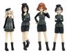 PLATZ Girls Panzer Movie Edition Командный набор Университетской сборной Масштабная пластиковая модель и 1/35 GPF-18