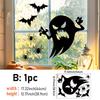 Halloween Self-Adhesive Glass Sticker Window Sticker Style Wall Sticker Door Sticker Diy Horror