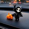 Украшение на Хэллоуин, Фигурка привидения и тыквы с матовой текстурой, 3D-печатное украшение на Хэллоуин для рабочего стола, спальни, автомобиля