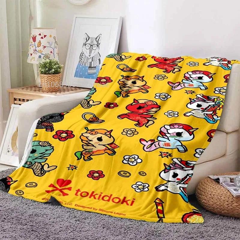 Японский стиль Tokidoki Плед Аниме Фантастический Принт Фланелевые Пледы для Кроватей Диванов Теплое Постельное Белье Мягкий Плед