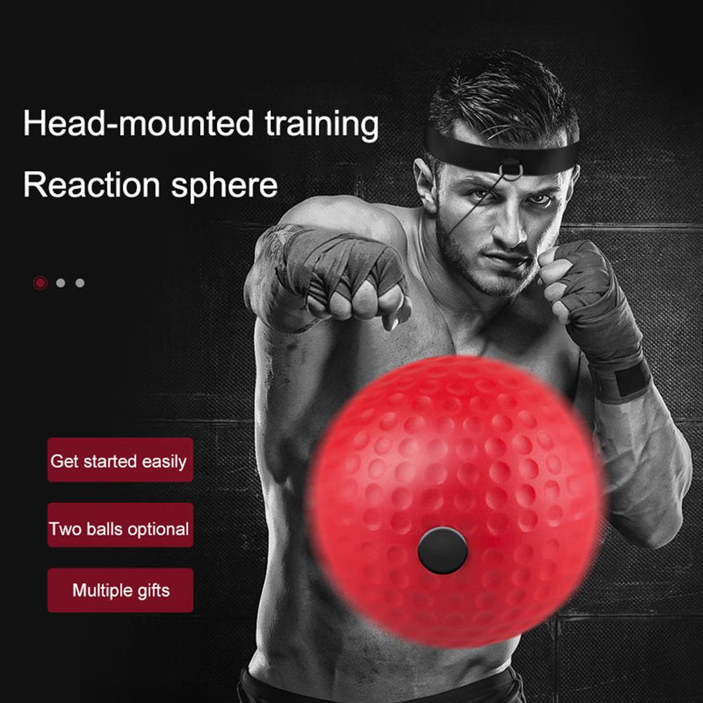 Набор мячей для рефлексотерапии с повязкой на голову, тренировочный мяч для бокса из полиуретана, снятие стресса, тренировка координации рук и глаз, улучшение скорости для взрослых детей