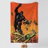 Фильм K-King Kong-g Бросок Толстое Уютное Фланелевое Одеяло, Многоцелевое Использование В Помещении На Улице Ежедневный Сон