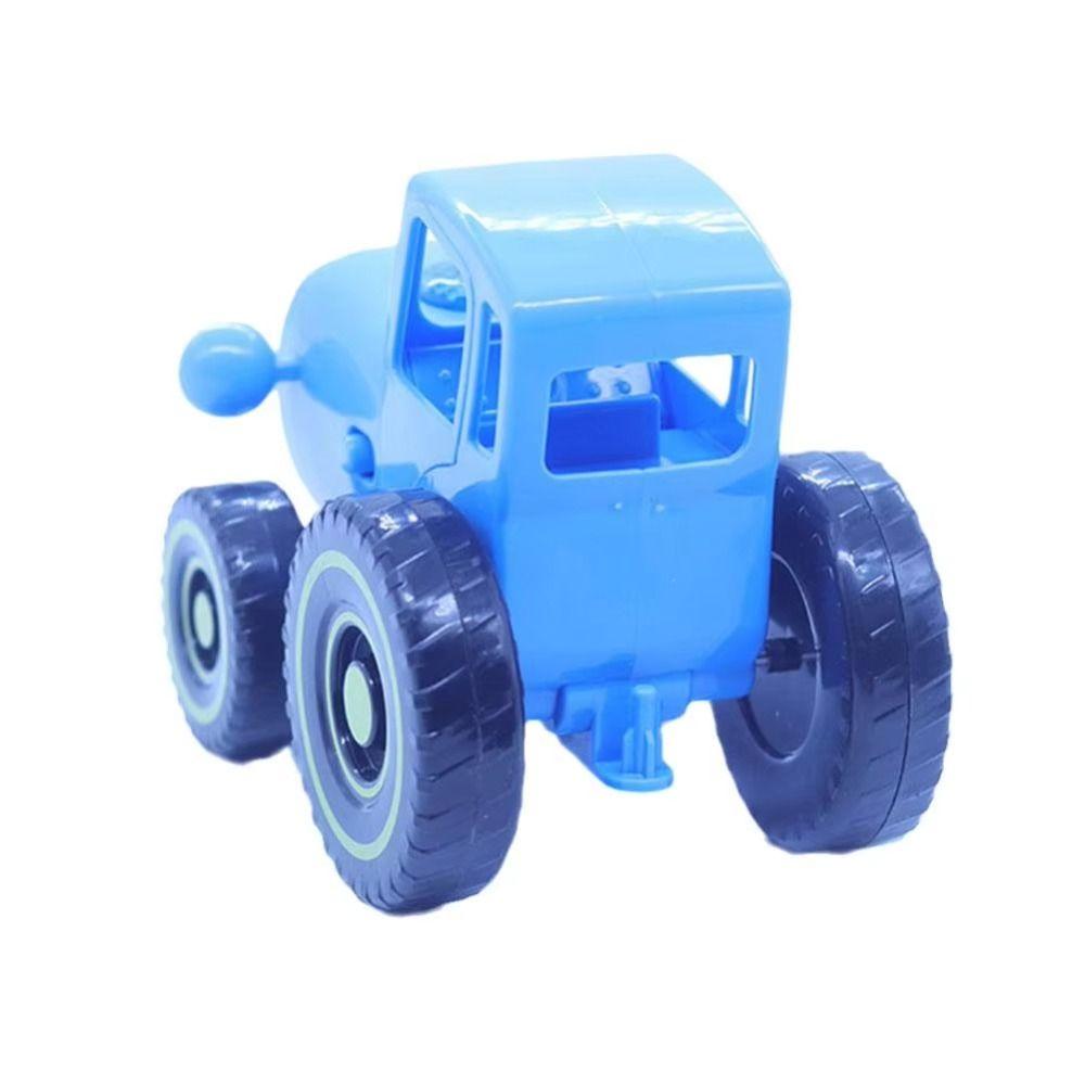 Early Learning Car Farmer Toy Sliding Toy Musical Car Model Mini Blue Tractor  For Children