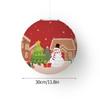 Hanging Lantern Chinese Paper Ball Lampion Christmas Festival Decoration Accessories Santa Xmas Gift Craft Decor Christmas Tree