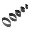 5PCS Set Leather Cutting Die Oval Shape 20-70mm Long Shaft Hollow Punching Tool for Handcraft