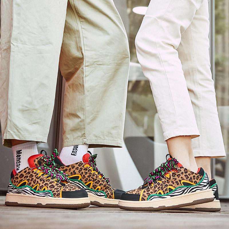 Трендовая индивидуальная обувь для дикой пары. Мужская летняя повседневная обувь. Износостойкие нескользящие женские кроссовки. Модная обувь для скейтборда.