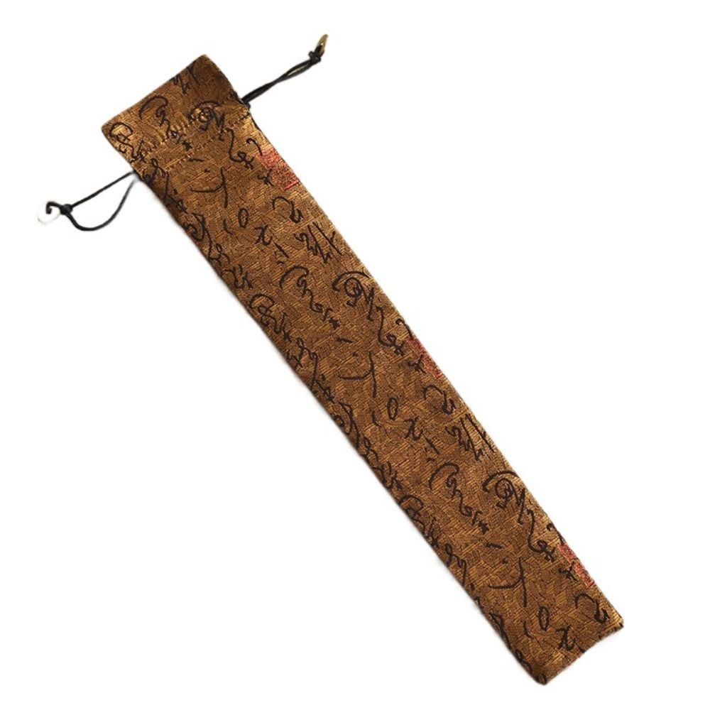 Парчовый складной веерный мешок для подарков, упаковка флейты, защитный чехол, плакаты