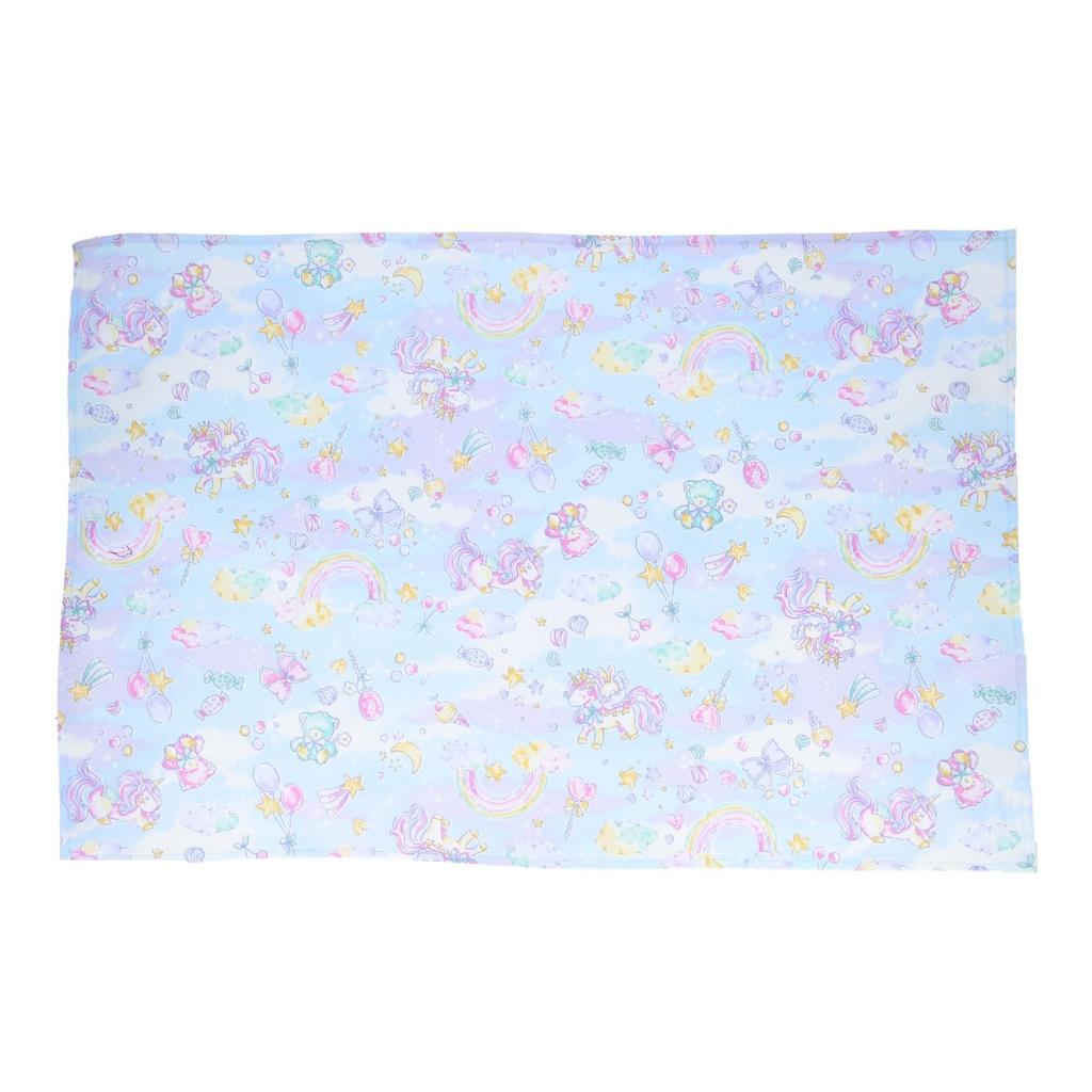 KIYOHARA Large Set of 60cm x Colorful Unicorn Pink and Girls' Placemats, 2, 40cm, Design, Blue, MOW163-LD