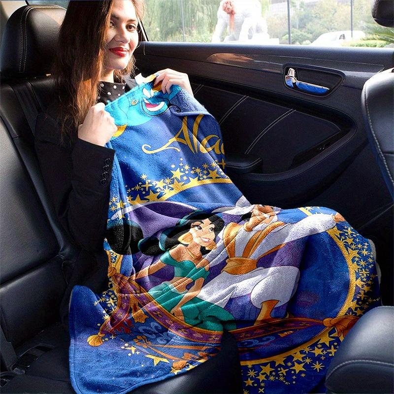 1 шт., Плед с летающим ковром Аладдин от Disney, Идеально подходит для домашнего декора, Чехол на диван, Для использования на улице, Подарки, Мягкий плед для спальни, Гостиной