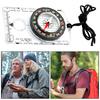 Многофункциональный компас для ориентирования со шнурком, высокая точность, компактный размер, портативное увеличительное стекло, профессиональный компас, снаряжение для кемпинга