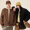MINISO Men's Winter Plush Lined Baseball Jacket