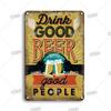 Tin Sign Beer Slod Here Vintage Metal Plaque Retro Metal Plate Funny Drink Vintage Iron Poster for Pub Club Man Cave Bar Decor
