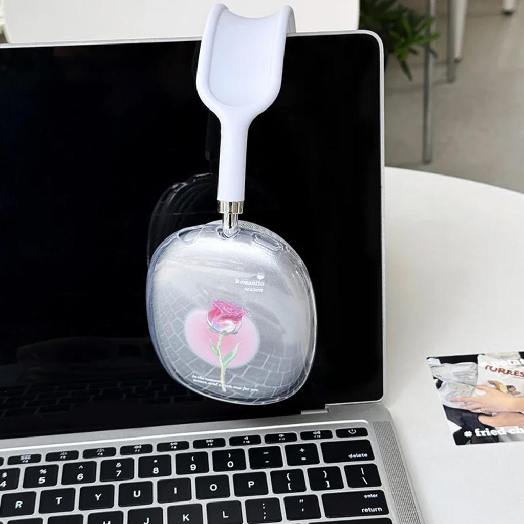 Применимые амбушюры для AirPods Max tpu прозрачные и легкие корейский ins девичье сердце чехол для наушников apple