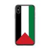 Coque iPhone - Multicolore - Drapeau Palestine - Souple - Compatible iPhone X - Design Unique