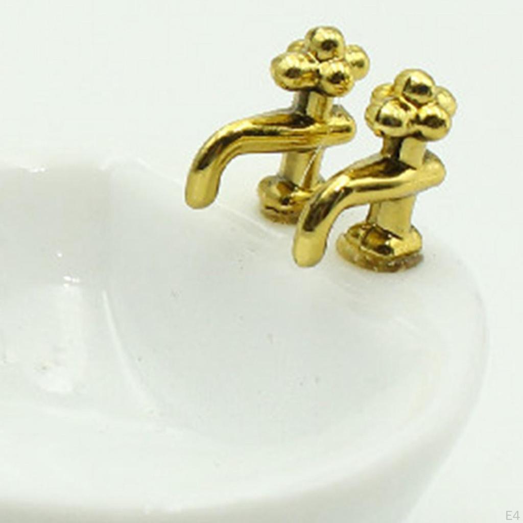 1/12 Dollhouse Simulation Wash Basin Bathroom Scene Model Miniature Furniture