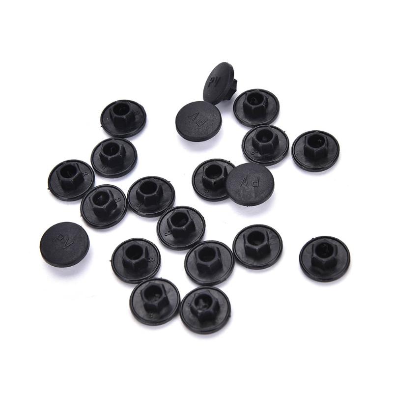 New 20PCS Black Hex Socket Allen Bolt Screw Nut Hexagon Head Cover Cap Protector Fasteners Screws Covers Caps M5-24