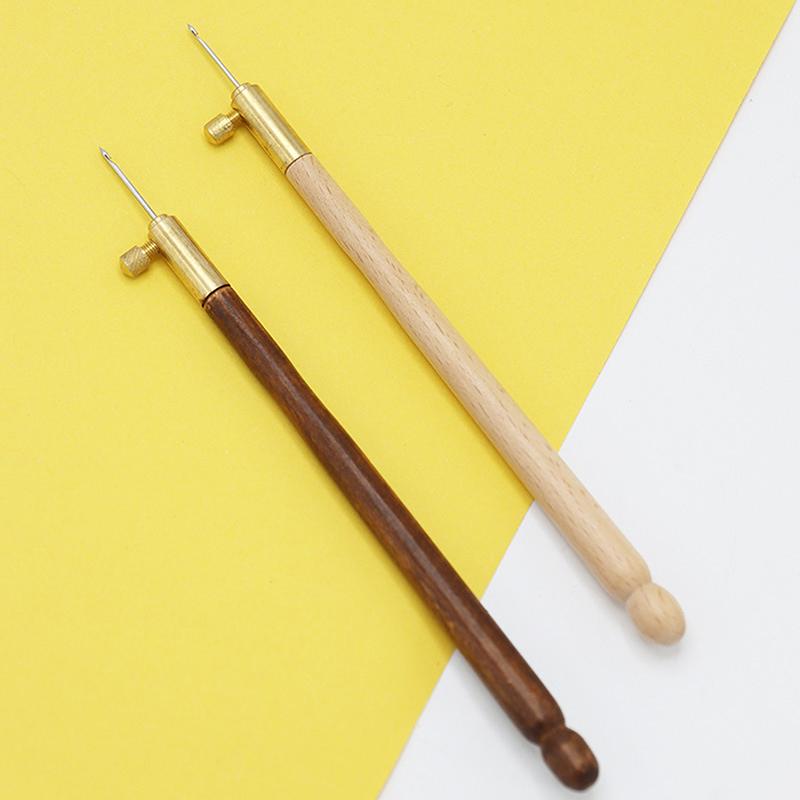 Игла для вышивания Тамбурный крючок для вязания Люневильский крючок с ручкой из 3 игл Набор S Couture Люневильский блестящий инструмент для вышивки бисером