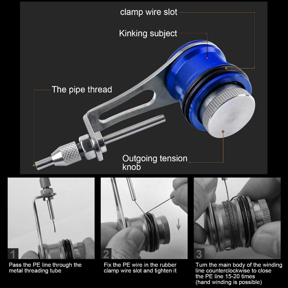 3 Colors Fishing Bobbin Knotter Lightweight Fishing Knot Tying Tool for Fishing Enthusiasts