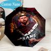 Custom Name Umbrella Me-ssi football Umbrella 8-Frame for Travel, Camping, Casual Lightweight Portable, Essential for Family Gifts
