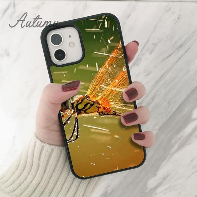 Dragonfly Animal Phone Case for iPhone 17 Air 15 16 16e 11 12 13 14 Pro Max Plus Cover coque Fundas Shell