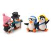 4pcs/set DIY Crafts Mini Winter Penguin Miniature Figurine Christmas Figures For Fairy Garden Gnomes Moss Terrariums Decoration