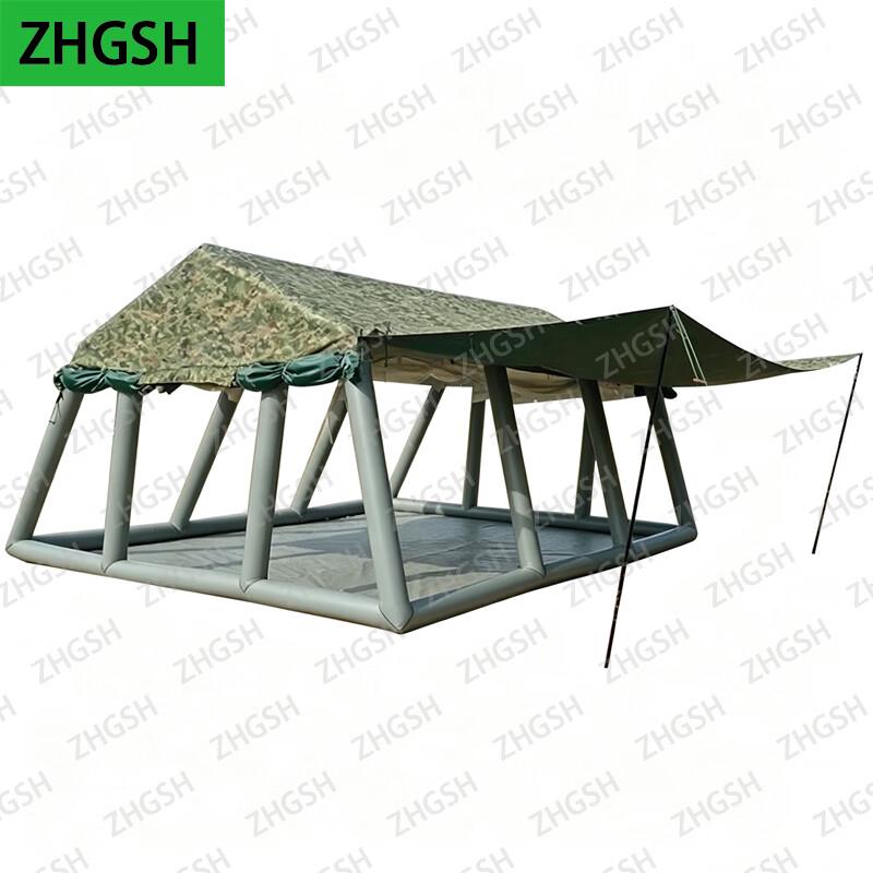ZHGSH Outdoor Camouflage Inflatable Easy-Setup Camping Tent