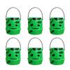 6PCS Set 6cm Size Halloween Pumpkin Jar With Lid Mini Basket Pumpkin Bucket Triangular Eyes Trick Or Treat Buckets Candy Holder