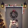 New Christmas Corner Door Frame Decoration, Santa Claus Wooden Ornaments, Door Corner Decoration