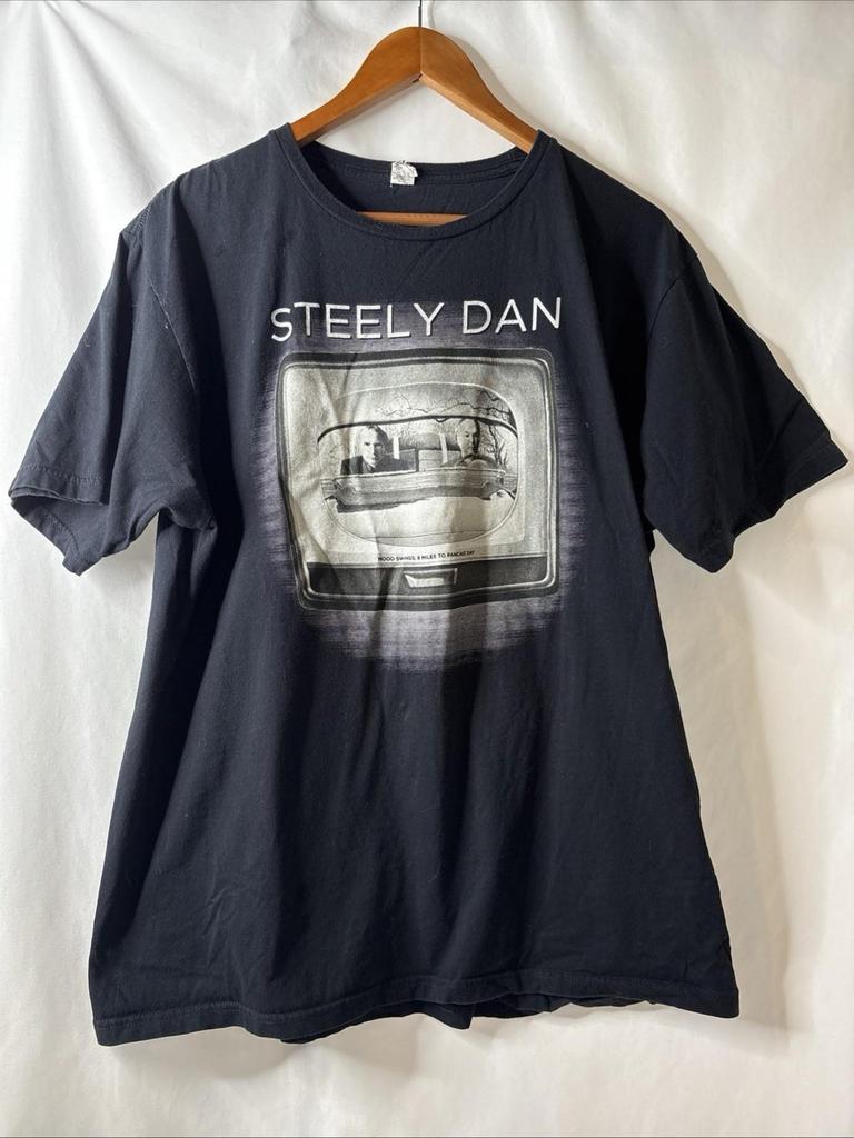 STEELY DAN 2013 Concert Tour shirt Mood Swings 8 Miles To Pancake Day Black