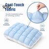 Soft Microfiber Pillows for Side Sleepers Cooling Quilted Puff Pillow, Cloud-Like Bed Down Alternative Comfortable Hypoallergenic Sleeping Pillow
