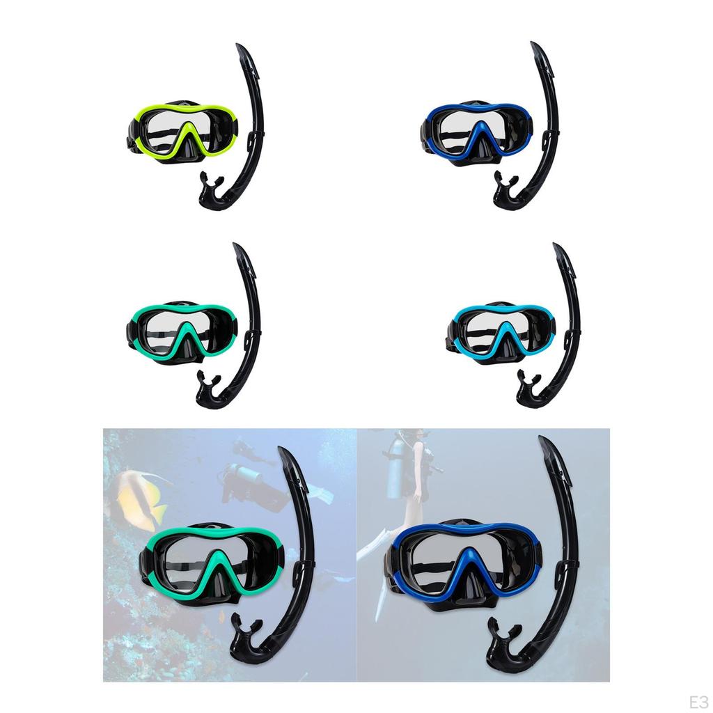 Набор для сноркелинга, дыхательная маска, удобная маска для дайвинга с широким обзором, очки для плавания