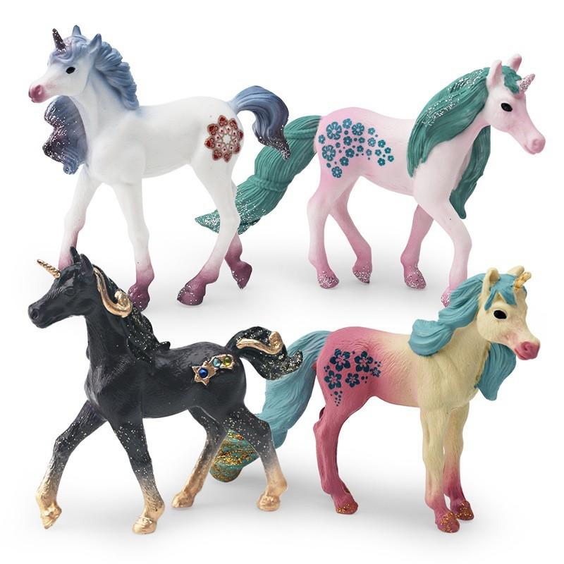 Fantasy Unicorn Magical Figurine Collection With Realistic Details In Vibrant Colors