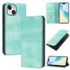 For iPhone 15 Wallet Cases Retro Texture RFID Blocking Leather Phone Cover